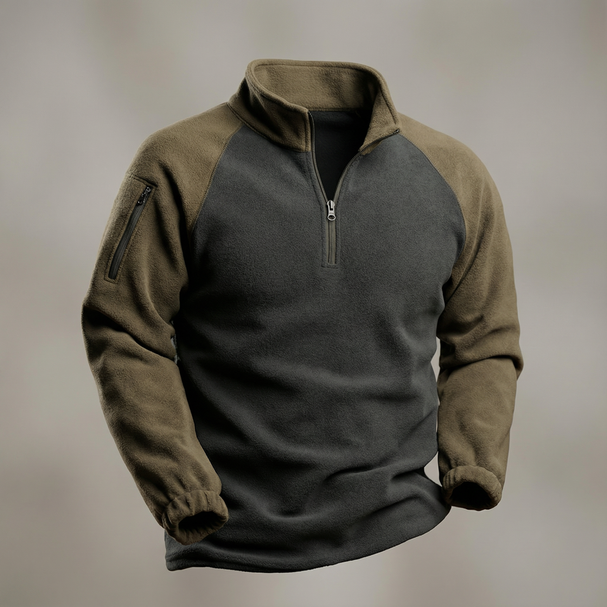 Warm Tech Fleece Quarter Zip Jacket - EasyApparels