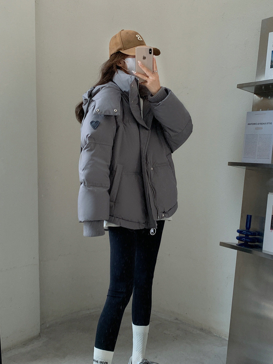 Cozy Women's Puffer Jacket - Short Fit, Everyday Wear