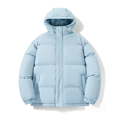 Warm Puffer Jacket - Hooded Short Chenille Coat