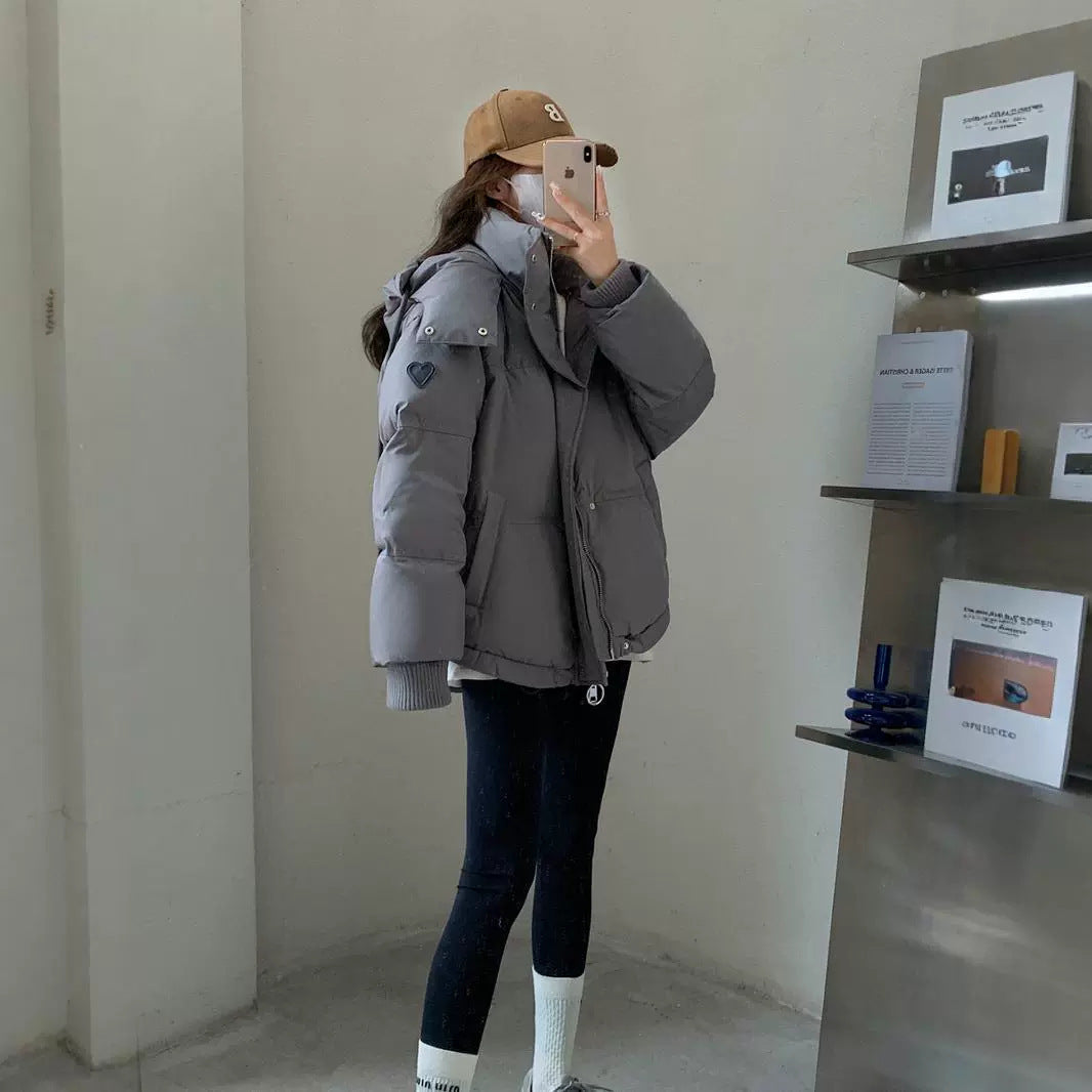 Cozy Women's Puffer Jacket - Short Fit, Everyday Wear - Luxicro