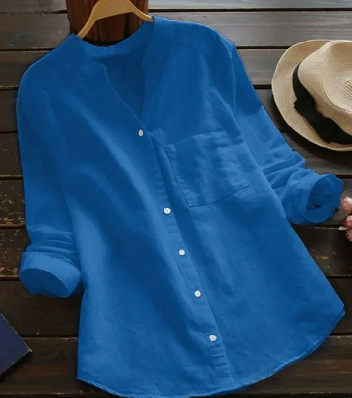 Relaxed Fit Cotton Women's Casual Shirt