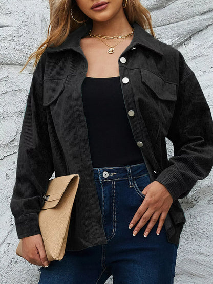 Relaxed Fit Cotton Shirt Jacket