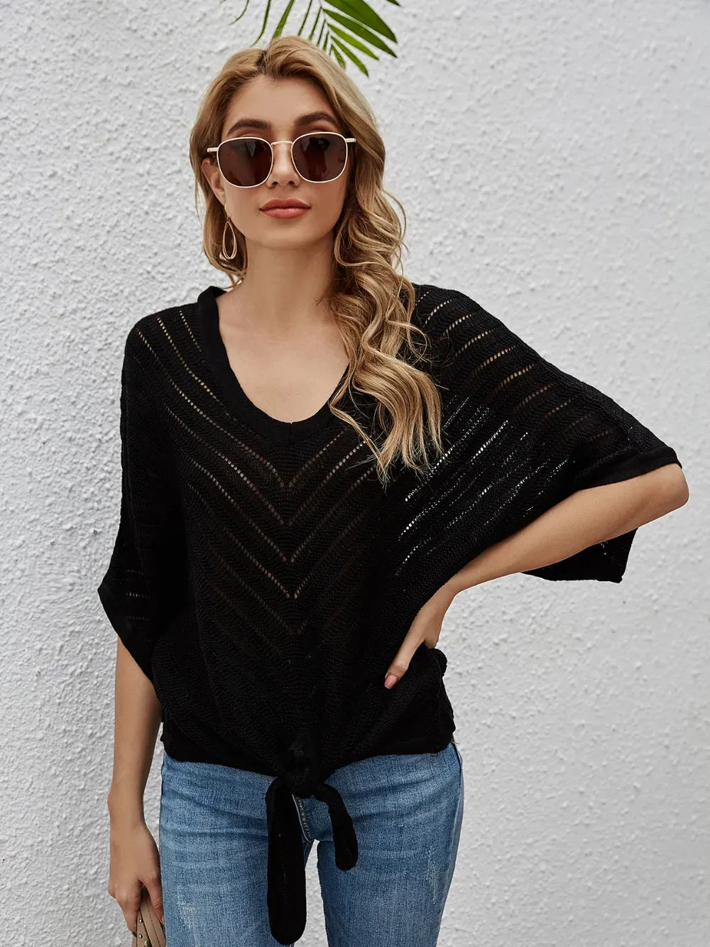 Lace Crochet Kimono Cover Up - EasyApparels