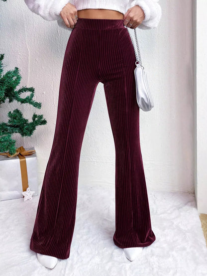 Retro High Waisted Wide Leg Pants