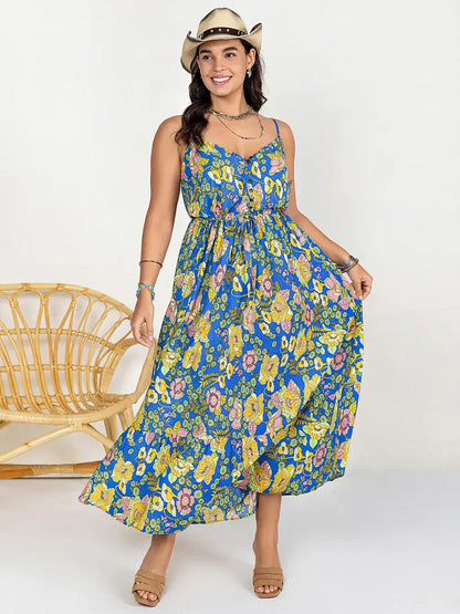 Casual Flowy Ruffled Long Dress