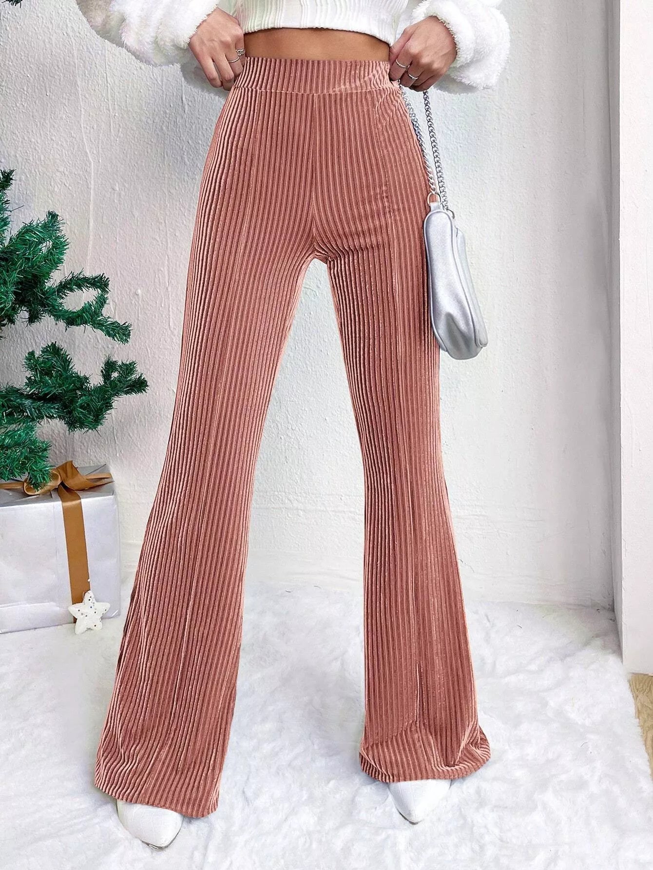 Retro High Waisted Wide Leg Pants