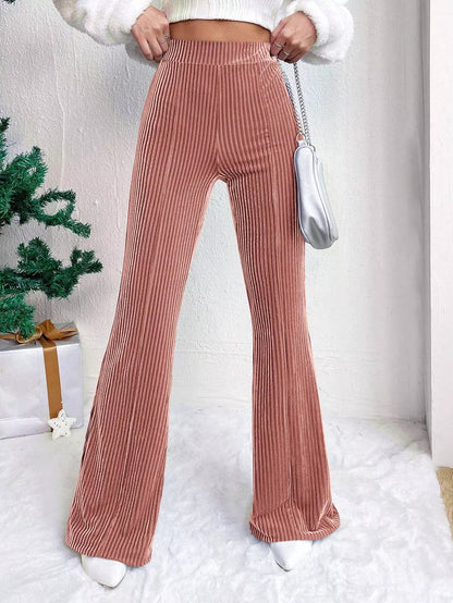 Retro High Waisted Wide Leg Pants