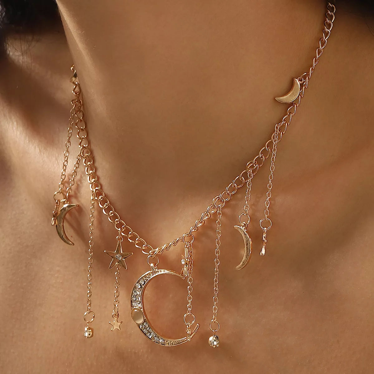 Celestial Night Sky Pendant Necklace - EasyApparels