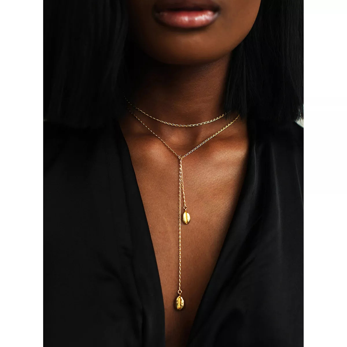 Luxurious Gold Bar Drop Necklace - EasyApparels