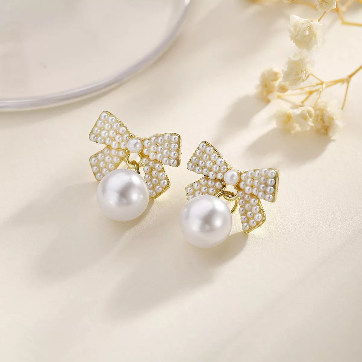 Classic White Teardrop Earrings - EasyApparels