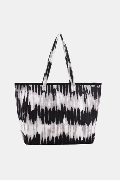 Fashionable Faux Leather Shopping Bag
