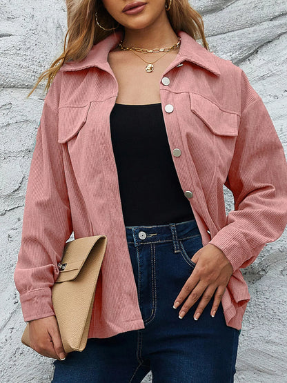 Relaxed Fit Cotton Shirt Jacket