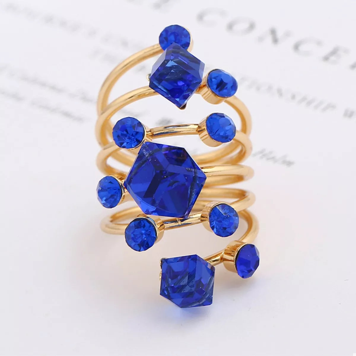 Luxurious Triple Layer Gold Plated Ring