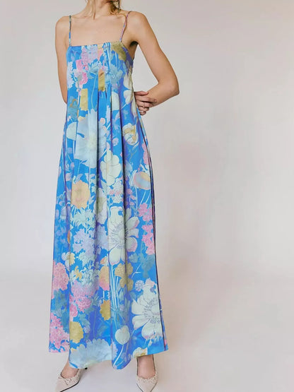 Beautiful Summer Strapless Long Dress