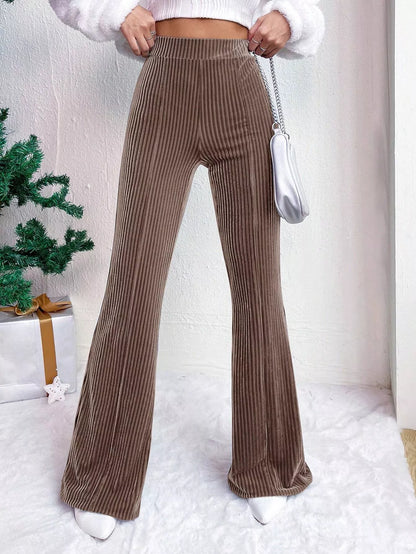Retro High Waisted Wide Leg Pants - EasyApparels