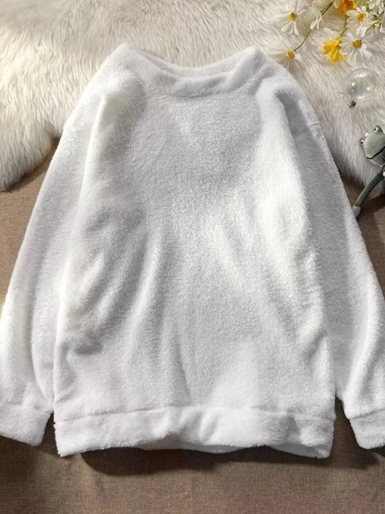 Big Size Crew Neck Long Sleeve Sweater - EasyApparels