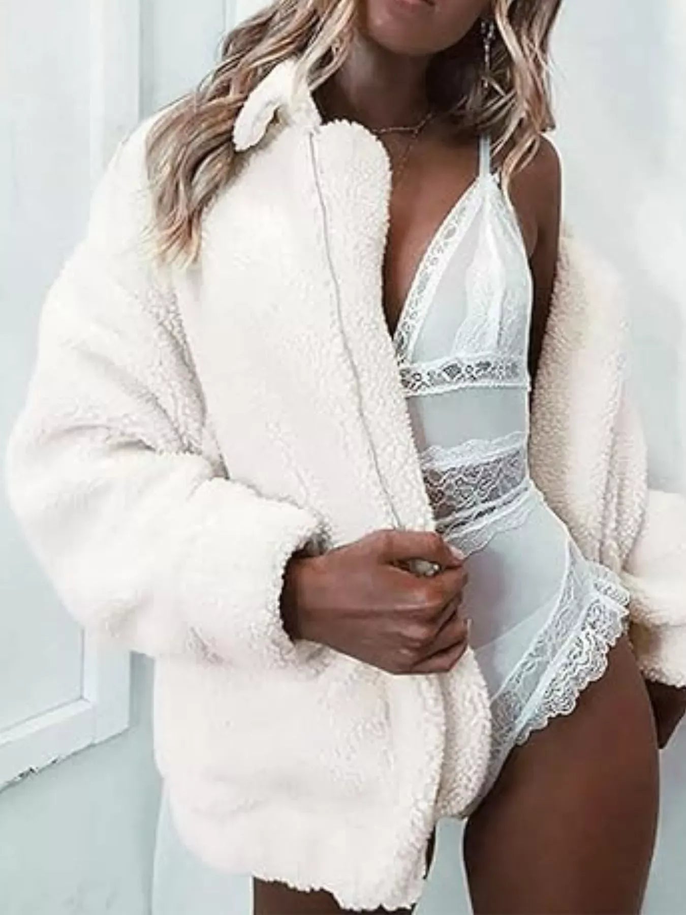 Warm Fleece Plus Size Zipper Jacket