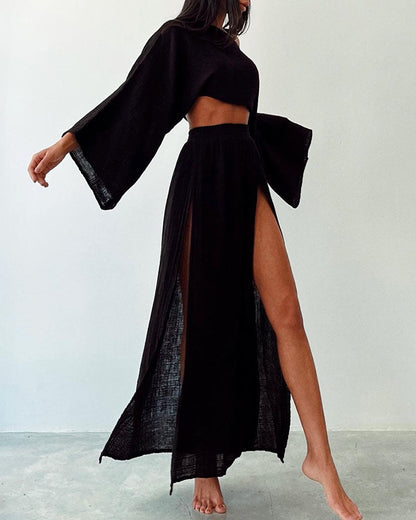 Lightweight Cotton Two-Piece Outfit