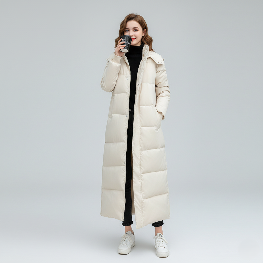 Thick Fuzzy Down Parka Coat - EasyApparels