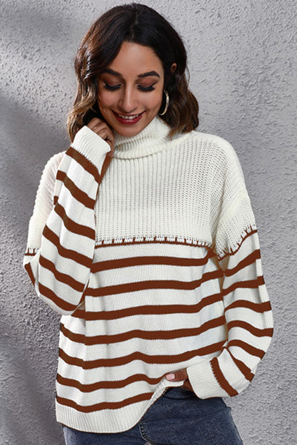 Colorful Crew Neck Oversized Sweater