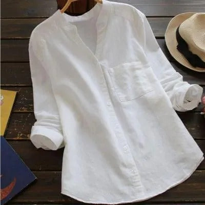 Relaxed Fit Cotton Women's Casual Shirt