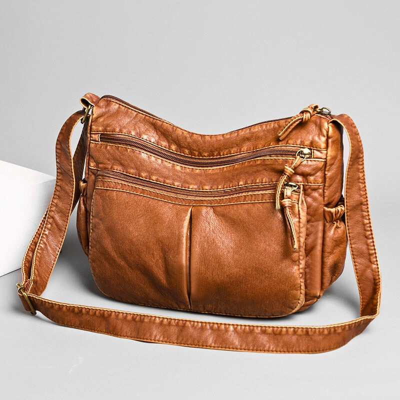Genuine Leather Crossbody Handbag