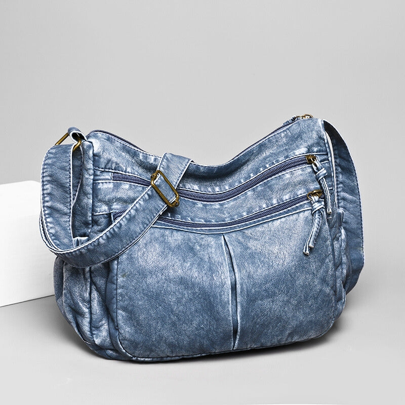 Genuine Leather Crossbody Handbag