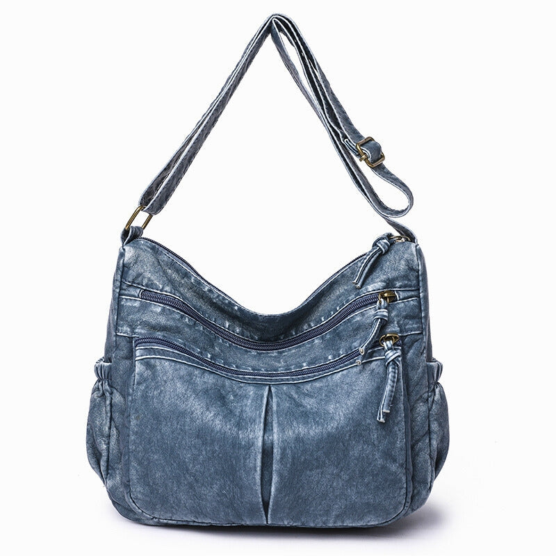 Genuine Leather Crossbody Handbag - EasyApparels