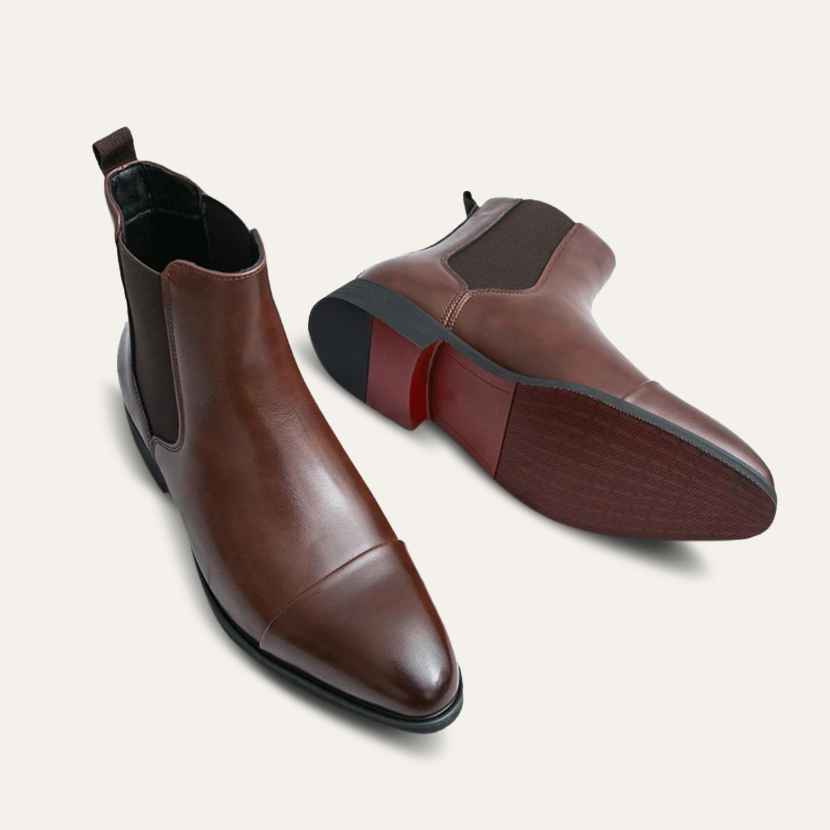 Classic Leather Ankle Boots for Men