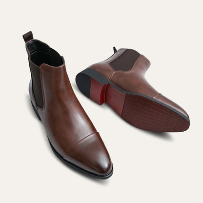 Classic Leather Ankle Boots for Men