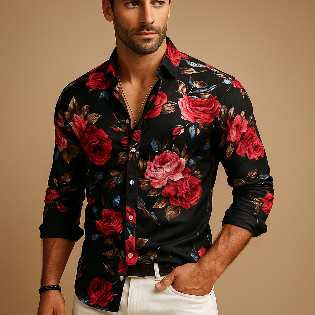Classic Patterned Mens Shirt Elliot - EasyApparels