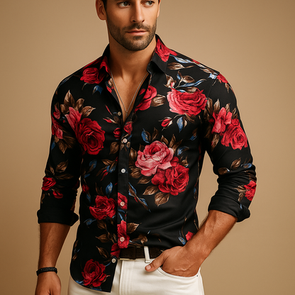 Classic Patterned Mens Shirt Elliot - EasyApparels