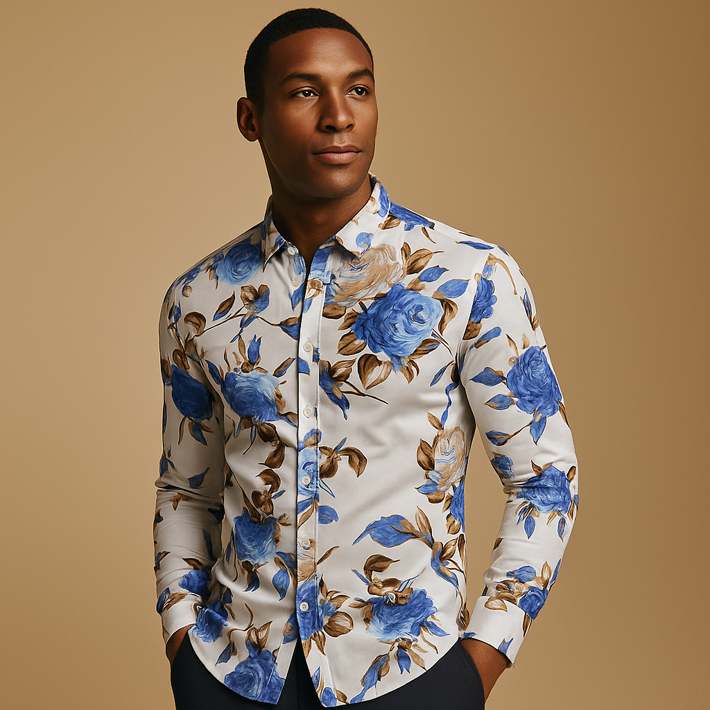 Classic Patterned Mens Shirt Elliot