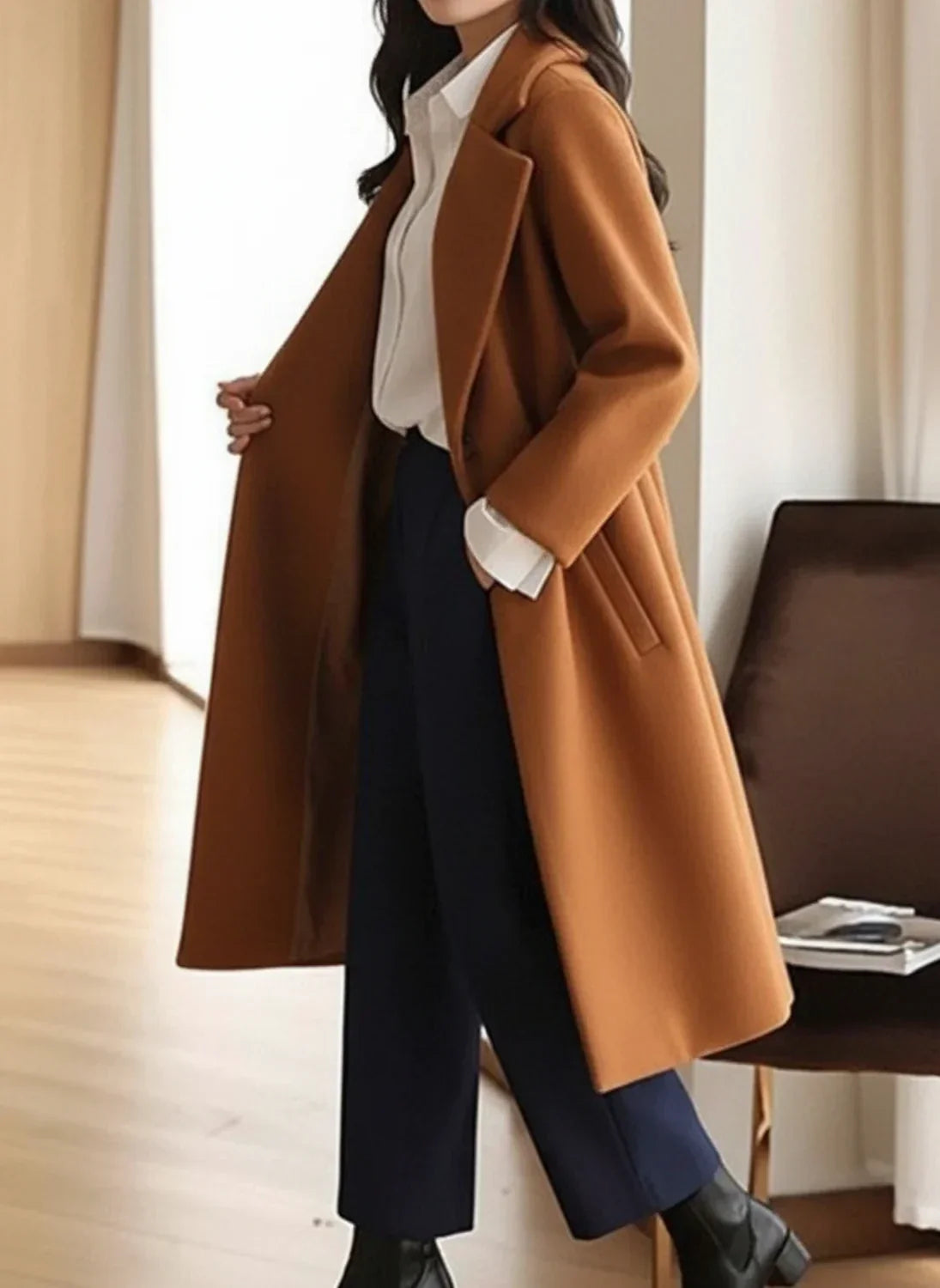 Elegant Warm Parka Coat for Ladies - Vossary