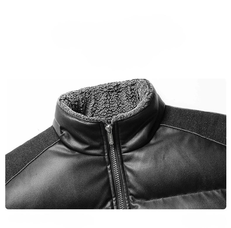 Blue Jean Quilted Puff Jacket