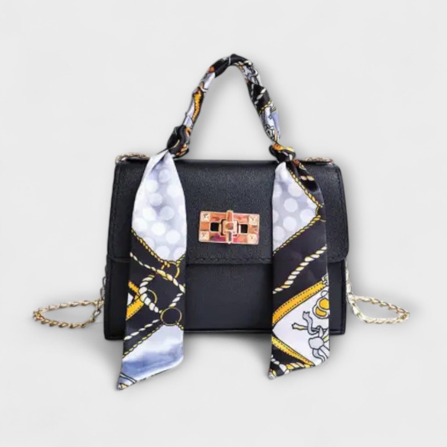 Chic Ladies Gold Chain Shoulder Bag