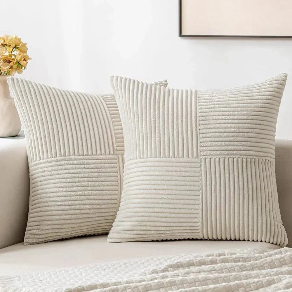 Plush Corduroy Cushion Cover
