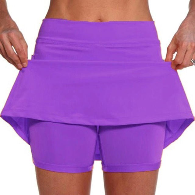 Women's Athletic Skort - Comfort Fit - Moisture Wicking