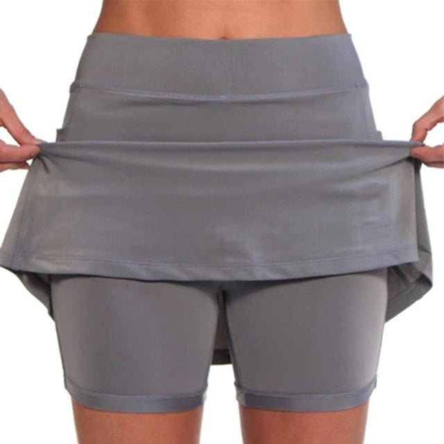 Women's Athletic Skort - Comfort Fit - Moisture Wicking