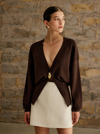 Simple Classic Button Cardigan - EasyApparels
