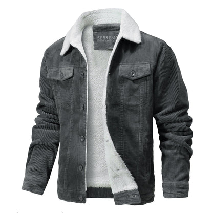 Classic Fit Collar Button Fleece Jacket
