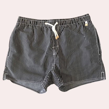 Navy Blue | Men's Classic Beach Swim Trunks - Vossary