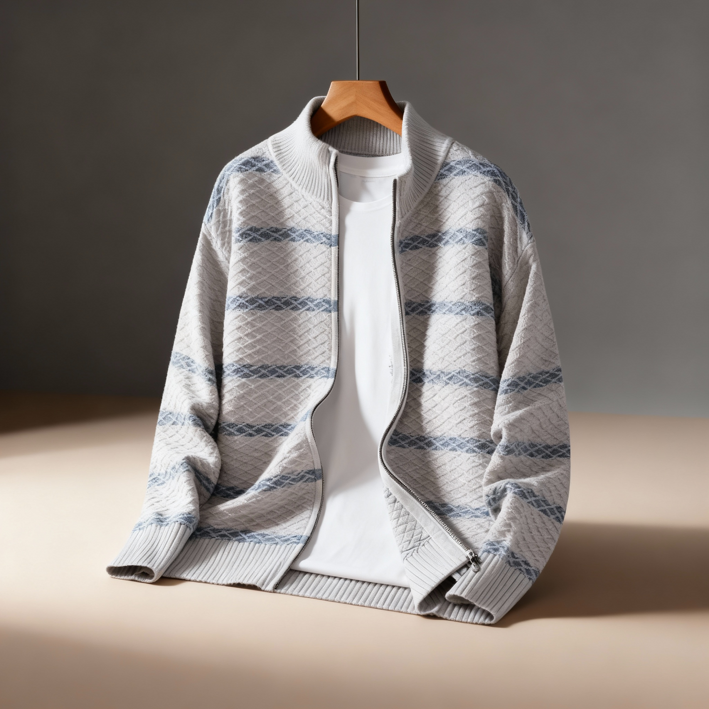 Warm Zip Up Sweater Cardigan - EasyApparels