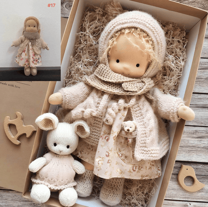 Handmade Waldorf Cuddle Doll - Poppi-B-Nora Luxe