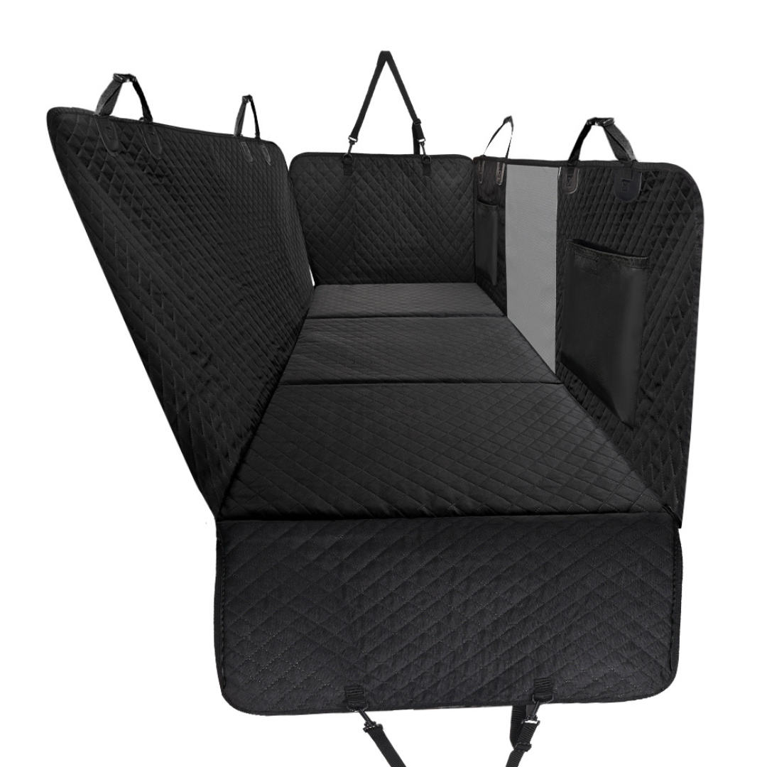 Waterproof Backseat Car Cover with Storage Pockets