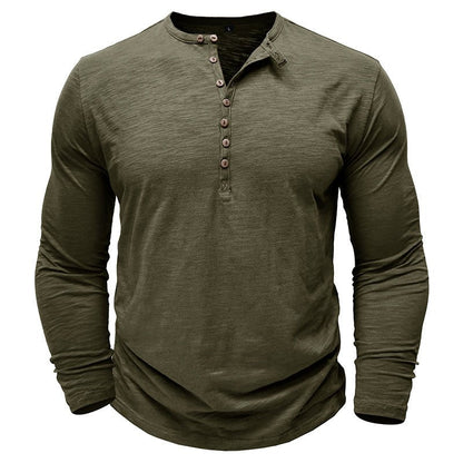 Classic Men's Casual Henley Tee Shirt