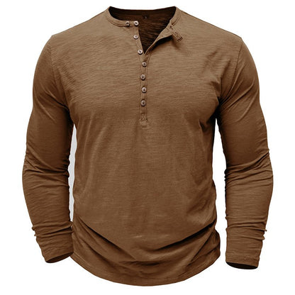 Classic Men's Casual Henley Tee Shirt