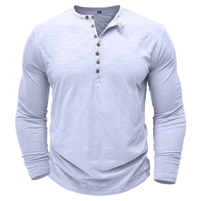 Classic Men's Casual Henley Tee Shirt