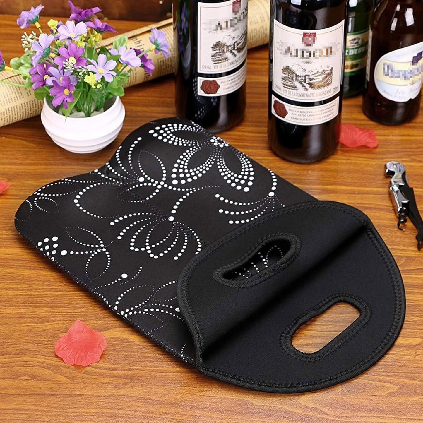Thermal Double Wine Bottle Tote Bag