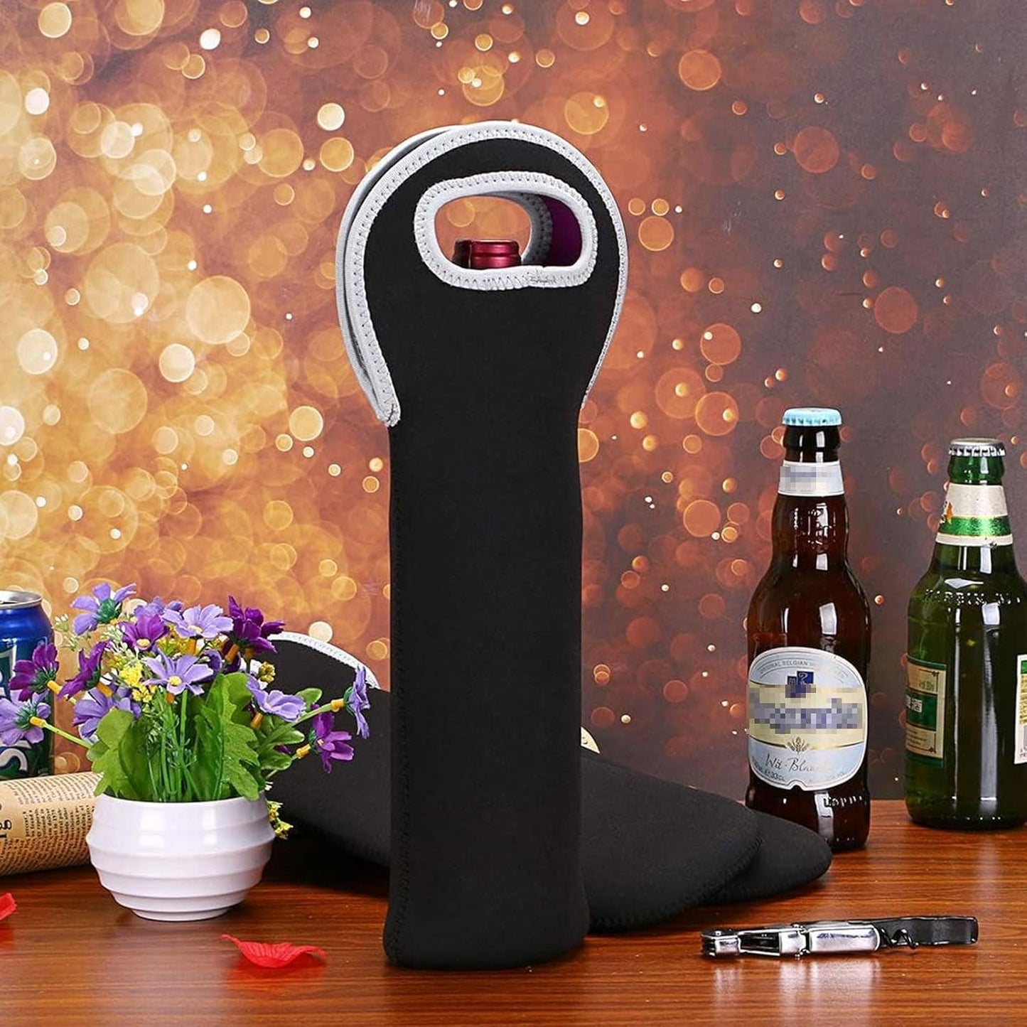 Thermal Double Wine Bottle Tote Bag